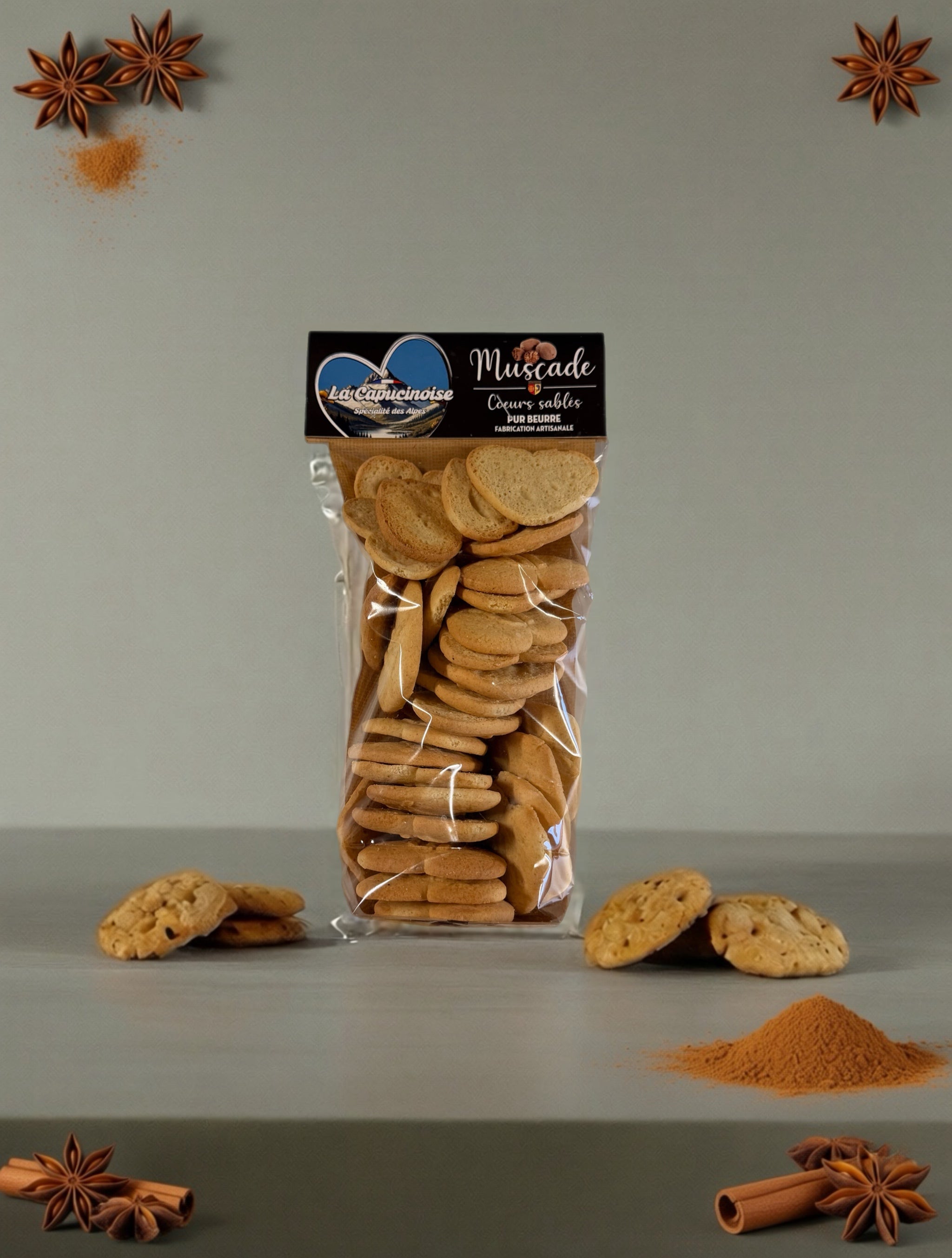 Biscuits pur beurre muscade - 200 g