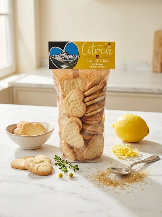 Biscuits pur beurre citron - 200 g